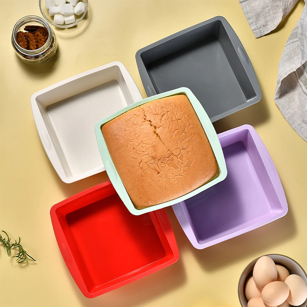 Kitchen Appliances Packages - 1/4 Stuks Siliconen Vierkante Cakevorm Easy