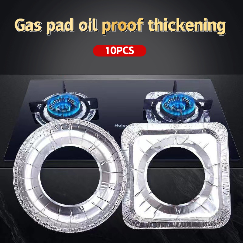 Kitchen Appliances Gas Stove - 10 Stks/set Verdikte Aluminiumfolie Hoezen Gasfornuis