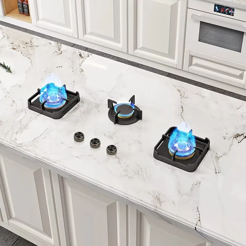 Kitchen Appliances Luxury - Ingebouwde 3-pits gasfornuis met vlambeveiliging, A+