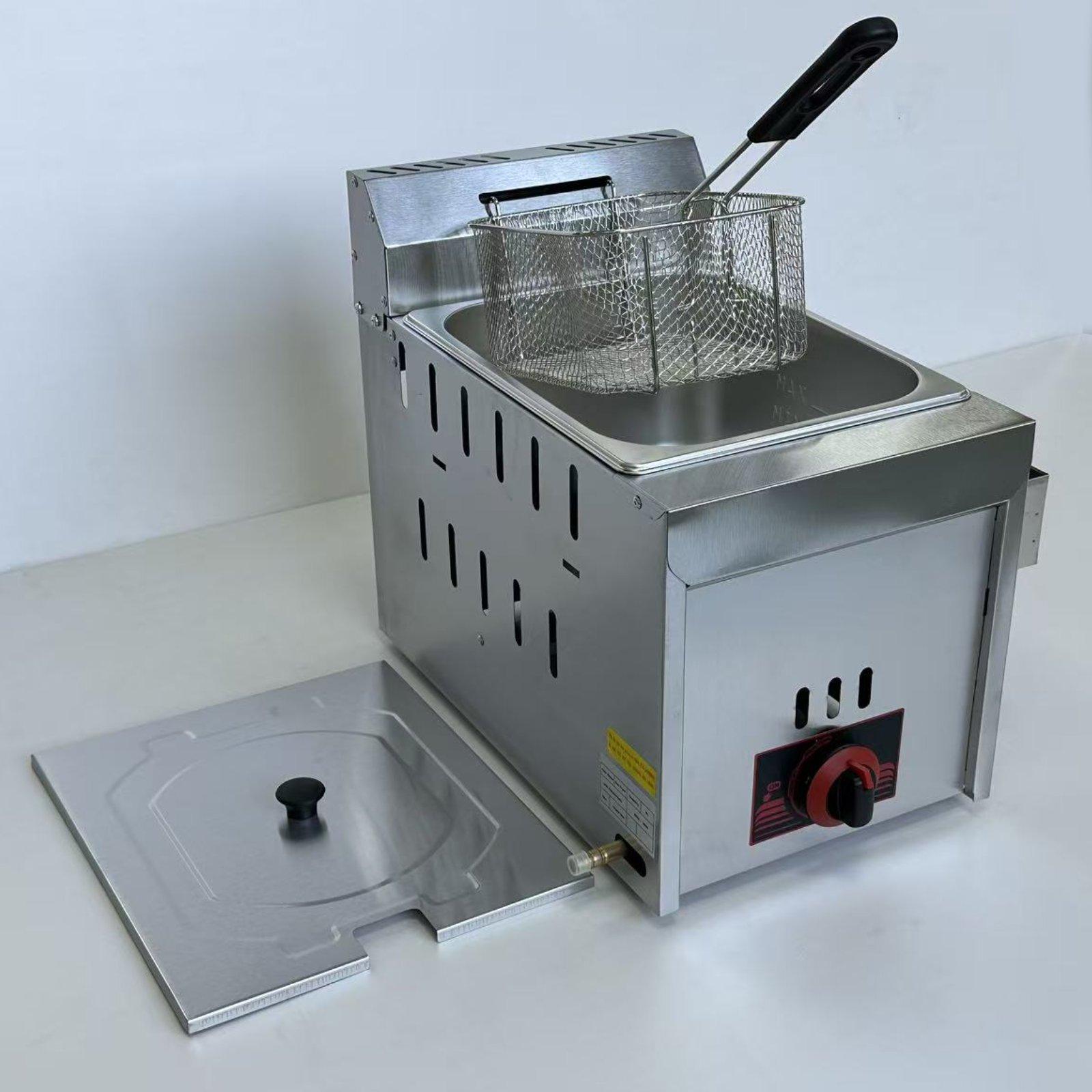 Deep Fryer Stainless - Commerciële frituurpan, eenvoudig te onderhouden, oliefrituurpan