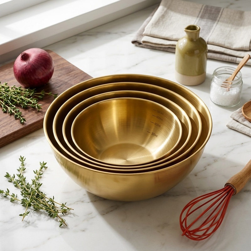 Kitchen Appliances Packages - 3-delige roestvrijstalen mengkomset, grote saladeschalen voor