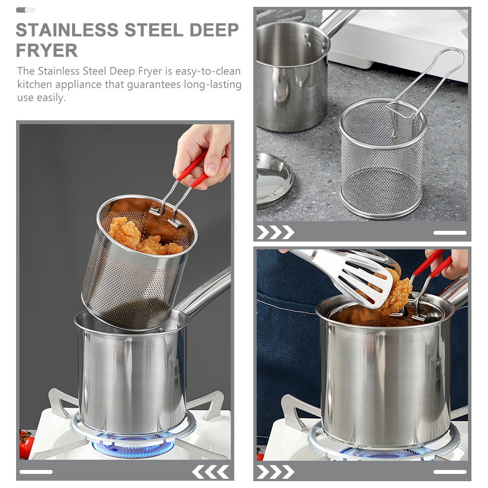 1 set roestvrijstalen frituurs - Deep Fryer Stainless recensie en prijs
