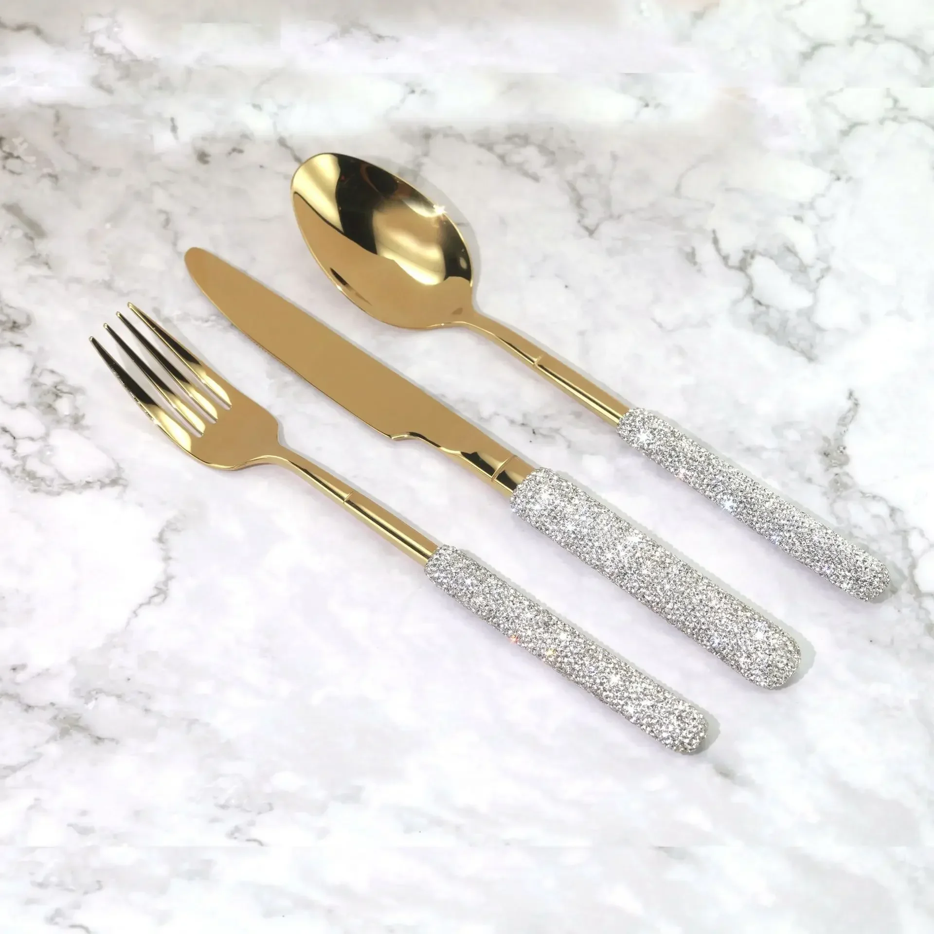 Lepel Vork Messenset met Bling - Kitchen Appliances Luxury recensie en prijs
