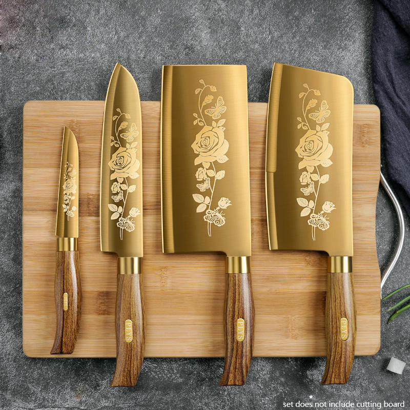 Gouden Rozenpatroon 4-delige K - Kitchen Appliances Luxury recensie en prijs