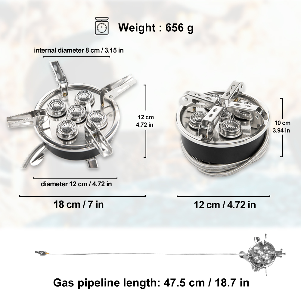 Widesea Camping 5in1 Gasfornui - Kitchen Appliances Gas Stove recensie en prijs